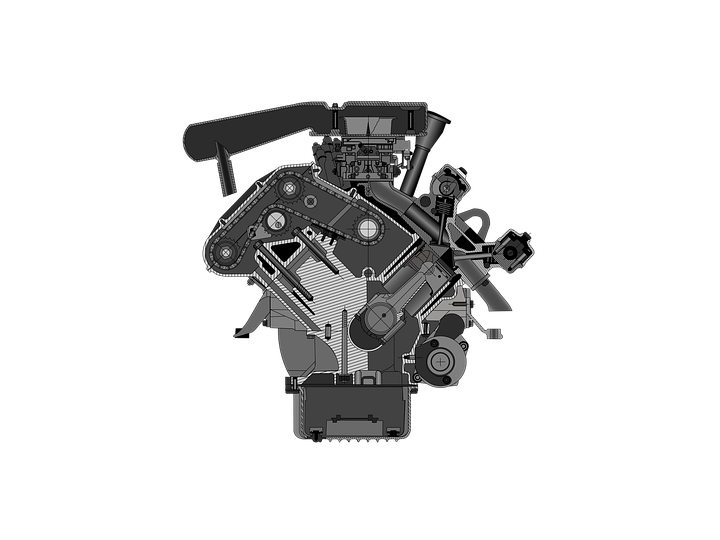 Mobile mechanic inspecting a car engine and fuel system