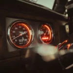 Airbag warning light on the dashboard