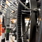 Auxiliary drive belt in engine bay