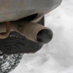 Black smoke from the exhaust