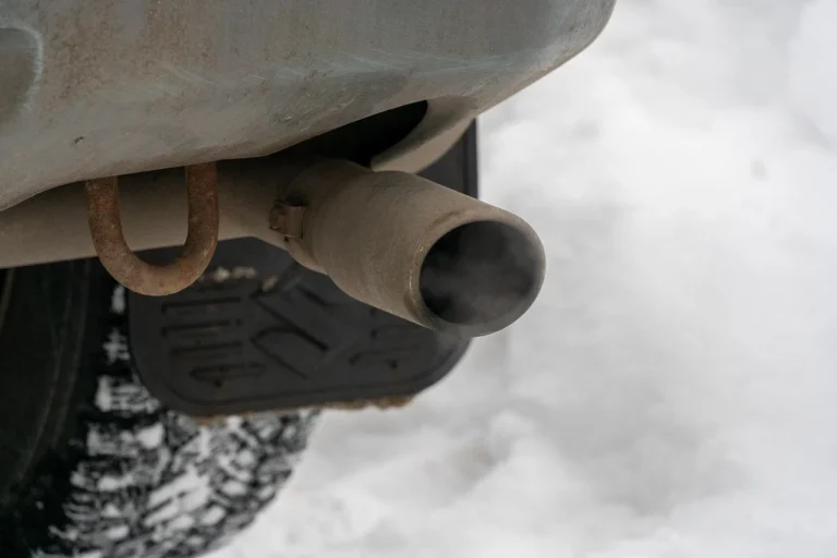 Black smoke from the exhaust