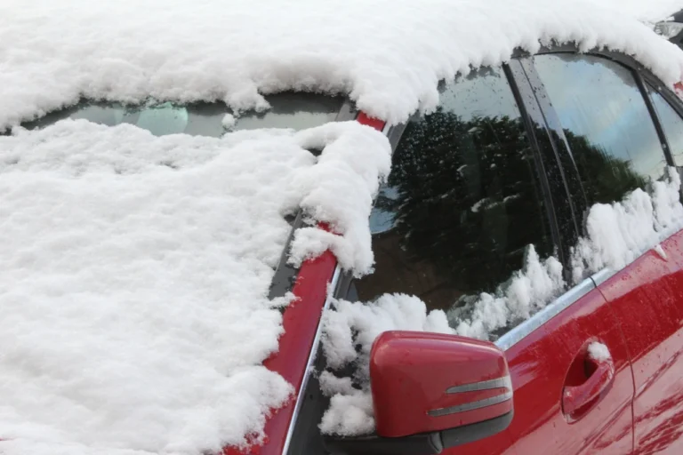 Car battery struggling in cold frost