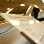Split comparison of a dealer showroom service desk and a driveway mobile mechanic visit