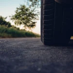 Car loaded for a summer road trip on a motorway