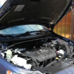 DC-DC converter electrical component in an EV engine bay
