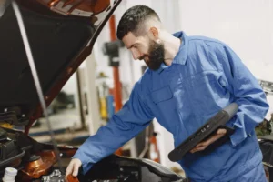 Mobile mechanic collecting a customer car for MOT testing in West Yorkshire