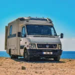 SSK Mechanics van parked while a technician services a car at home