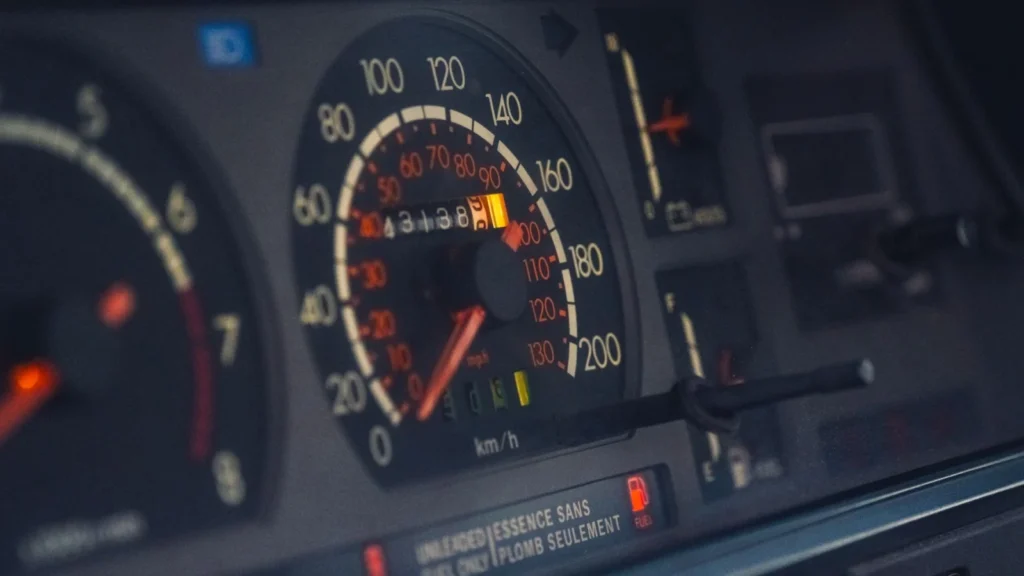 Close-up of a classic car dashboard highlighting the speedometer, odometer, and instrument panel — SSK Mechanics guide to SEAT Ibiza EPC Warning Light: What to Do Next
