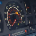 Close-up of a classic car dashboard highlighting the speedometer, odometer, and instrument panel — SSK Mechanics guide to SEAT Ibiza EPC Warning Light: What to Do Next