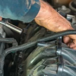 Detailed image of a mechanic repairing a car engine, showcasing technical expertise — SSK Mechanics guide to Why Does My Car Jerk or Hesitate When Accelerating