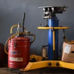 A well-equipped workshop features various machinery and an industrial lubricator — SSK Mechanics guide to National Chain Seasonal Offers vs Mobile Seasonal Servicing:…